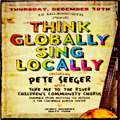 Cover of Pete Seeger's "Think Globally Sing Locally"