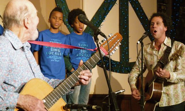 Pete Seeger and Matt Turk